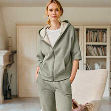Damen-Homewear-Anzug aus Sweatgewebe