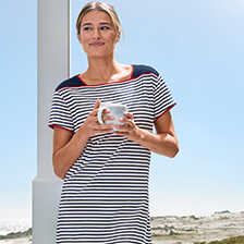 Superbequemes Nightshirt mit Streifen