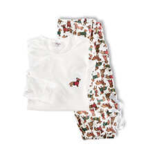 Thumbnail zu Weihnachts-Pyjama mit Dackel-Print