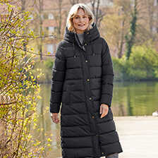 Langer Steppmantel Holkham fr Damen