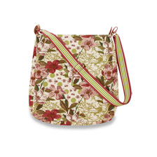 Schultertasche mit Blumen