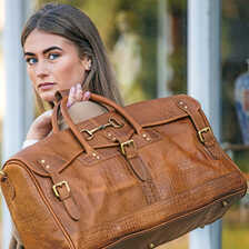 Reisetasche 'Barrington Bag' aus Bffelleder