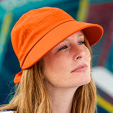 Sun Cap mit Gummiband und Schleife