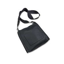 Ledertasche mit geflochtenem Gurtband