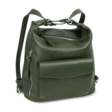 Grne Ledertasche Lederrucksack