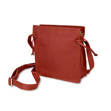 Leder-Umhngetasche im Country Look