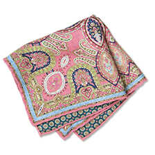 Seiden-Einstecktuch mit Paisleys