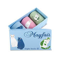 Damen-Socken-Set Katzen