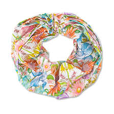 Loopschal mit Blumen-Liberty-Print