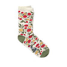Damensocken Erdbeeren