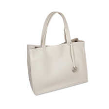 Weie Ledertasche