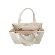 Weie Ledertasche