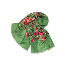 Thumbnail zu Wollschal mit Blumen