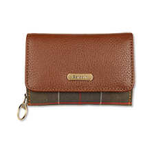 Thumbnail zu Leder-Geldbrse mit Barbour Tartan