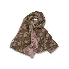 Thumbnail zu Jacquard-Schal Blumen Bio-Baumwolle