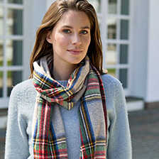 Thumbnail zu Woll-Kaschmir-Schal Dress Stewart Tartan