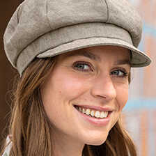 Alernatives Thumbnail 2 zu Newsboy-Leinenkappe