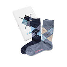Socken-Geschenkset mit Argylemuster