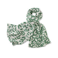 Merino-Schal Leaves