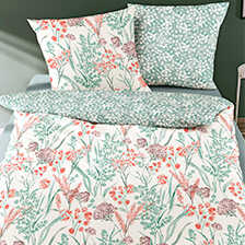 Betwsche-Set Wendebettwsche mit Blumen-Print im englischen Landhausstil