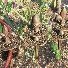 Gartenschlauchfhrung im 3er-Set