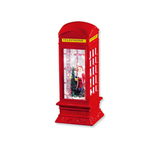 Beleuchtete Schneekugel Rote Telefonzelle
