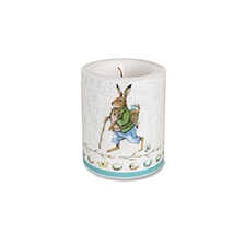 Windlicht-Kerze 'Edward Rabbit' mit Hasenmotiv