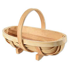 Traditioneller Erntekorb aus Holz