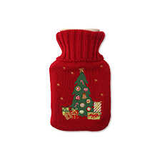 Thumbnail zu Rote Wrmflasche mit Weihnachtsbaum