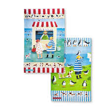 Geschirrtcher-Set Mr & Mrs Fish