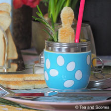 Egg Coddler in Blau