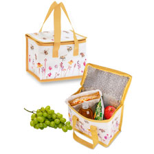 Kleine Kühltasche mit Bienen und Blumen