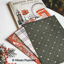 Geschenkpapier-Set mit britischen Motiven