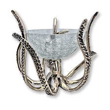 Groe Glasschale Octopus