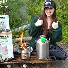 Kelly Kettle Ultimate Scout Kit aus Edelstahl