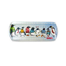 Mini-Tablett fr Tee und Kekse mit Pinguinen