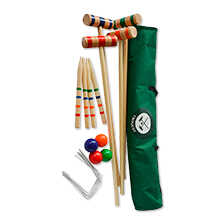 Krocket-Set aus Holz fr 4 Spieler