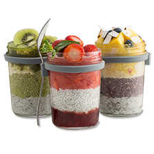 Frhstckset Breakfast Jar mit Lffel