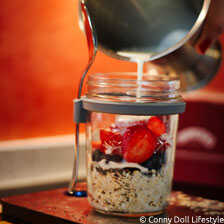 Frhstckset Breakfast Jar mit Lffel