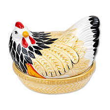 Keramik-Henne
