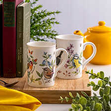 Alernatives Thumbnail 2 zu Henkelbecher mit Gartenv�geln