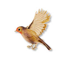 Thumbnail zu Brosche Rotkehlchen