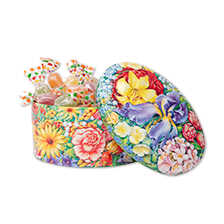 Metalldose mit 300 g Fruchtbonbons