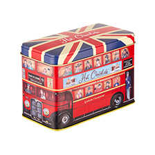 London Bus Dose mit Kakaopulver