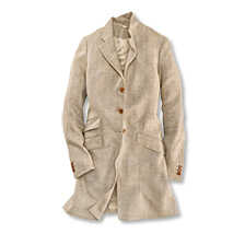 Long-Blazer aus irischem Leinengewebe