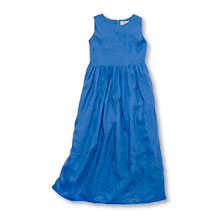 Alernatives Thumbnail 1 zu Blaues Leinenkleid in Hngerform