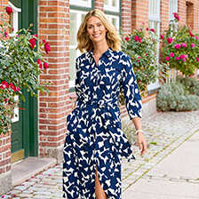 Alernatives Thumbnail 1 zu Midi-Sommerkleid im Hemdblusenstil