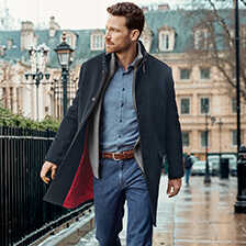 Alernatives Thumbnail 1 zu Herren-Wollmantel in Navy