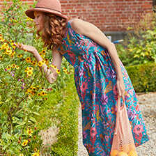 Sommer-Hngerkleid mit Blumen