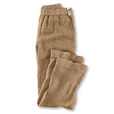 Braune Leinenhose